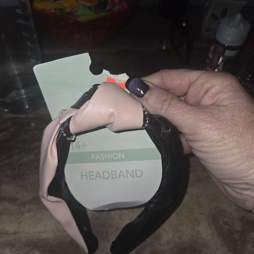 Fashion Brand Company Pink and Black Headband